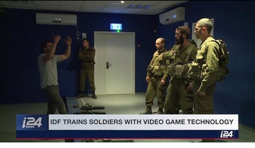 i24news IDF soldiers are training with virtual reality 822x480 - آموزش ارتش اسرائیل برای جنگ با حماس با «گِیم»