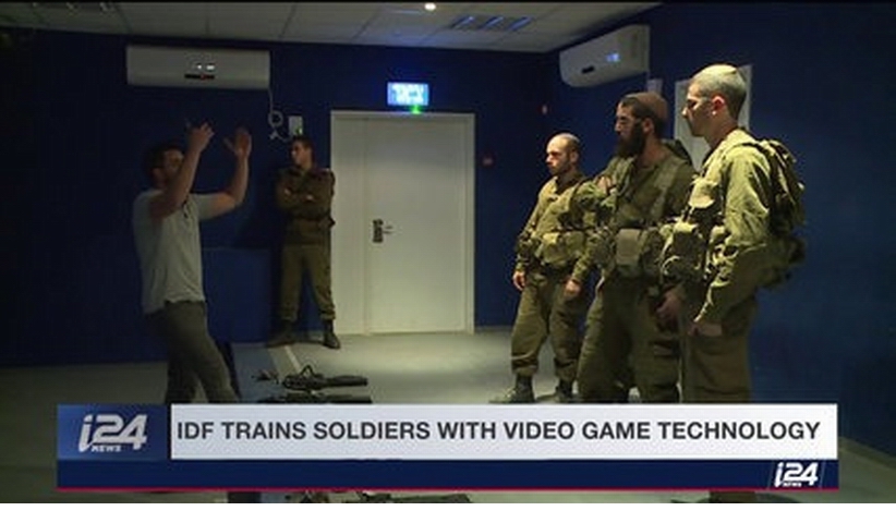 i24news IDF soldiers are training with virtual reality - آموزش ارتش اسرائیل برای جنگ با حماس با «گِیم»